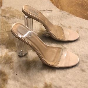 Clear heels sz UK 4 US 6